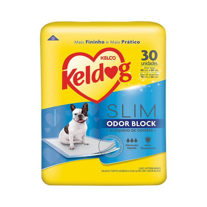 Tapete Higiênico Slim Odor Block 30 unidades 80x60cm