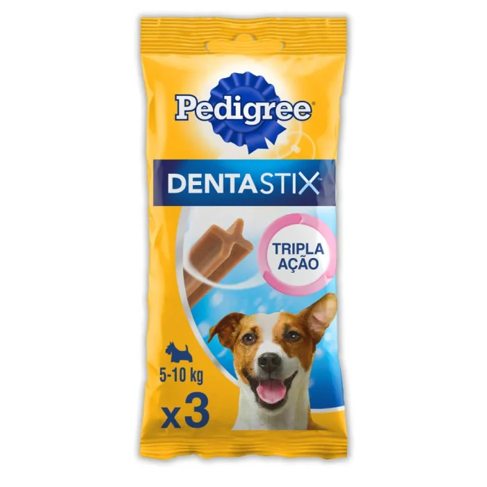 Petisco Pedigree Dentastix Cuidado Oral Para Cães Adultos Raças Pequenas 3 Unidades