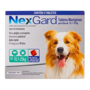Nexgard para Cães de 10 a 25kg 3 comprimidos