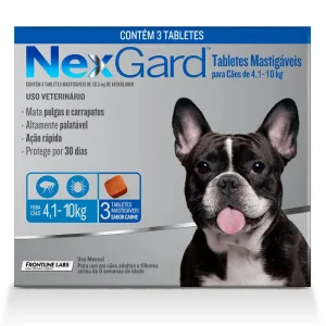 Nexgard para Cães de 4 a 10kg 3 comprimidos