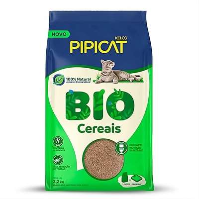 Granulado Sanitário Pipicat Bio Cereais 2,2kg