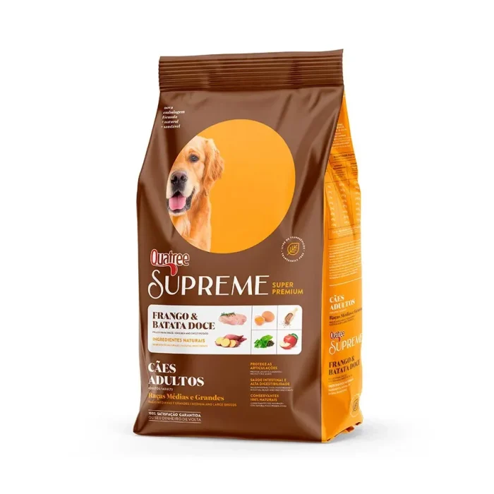 Ração Quatree Supreme 15kg para cães de médio e grande porte - Pet Life BH
