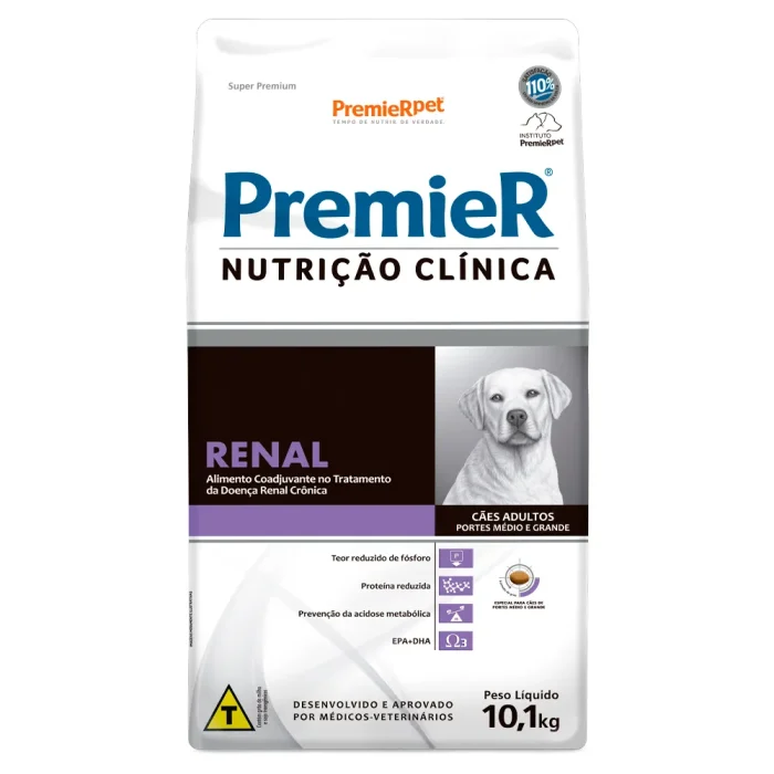 Ração Premier Renal Cães Porte Médio e Grande 10,1 kg