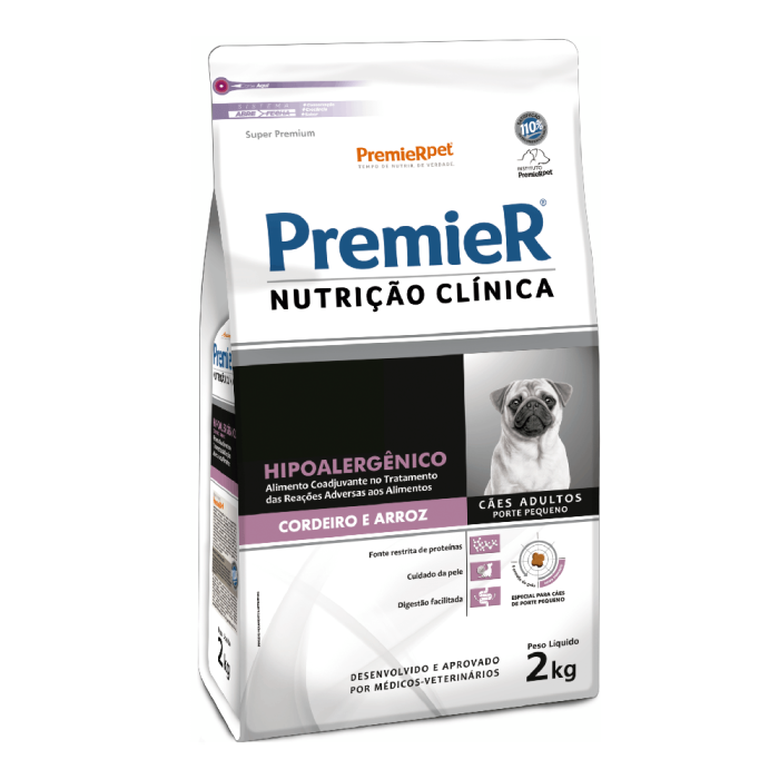 Ração Premier Hipoalergênico Cães de Pequeno Porte 2kg