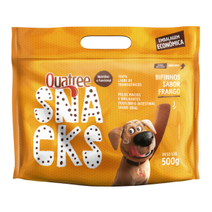 Quatree Snacks Bifinhos Frango para Cães 500g