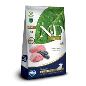 Ração N&D Prime Cordeiro e Blueberry Filhotes Mini Breeds 2,5kg