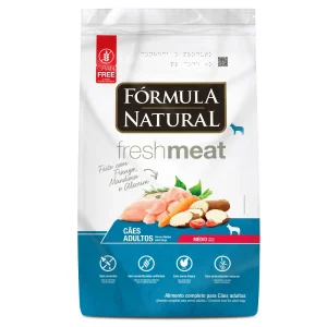 Ração Fórmula Natural Fresh Meat Cães Adultos de Porte Médio 12kg 