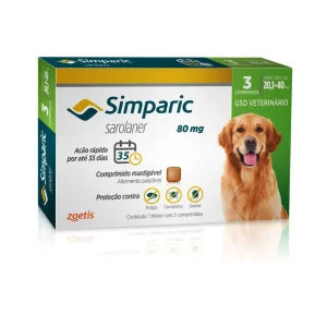 Simparic 20 a 40 kg - 3 Comprimidos