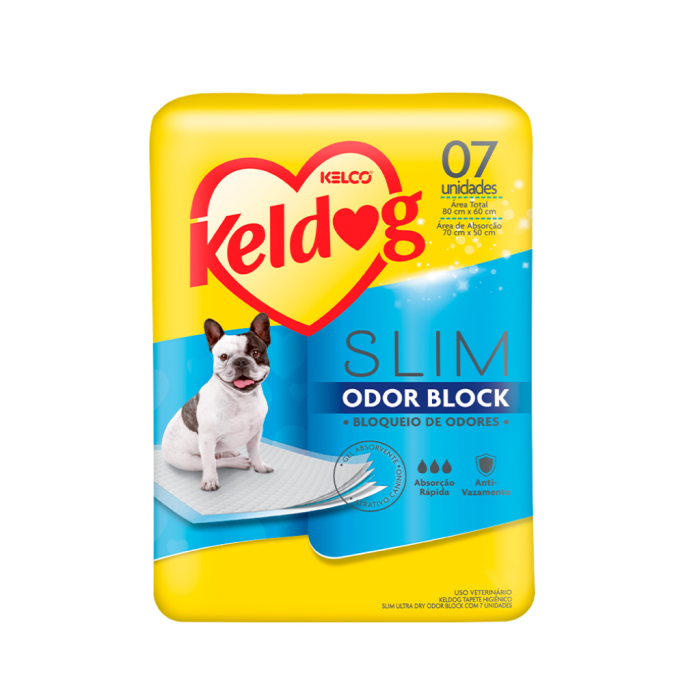 Tapete Higiênico Slim Odor Block 7 unidades 80x60cm