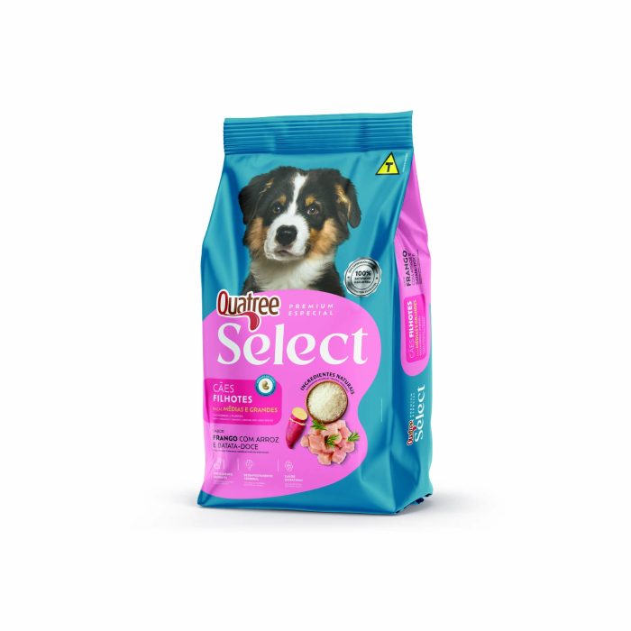 Quatree Select Cães Filhotes Raças medias e Grandes 15kg