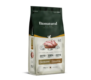 Ração Bionatural Prime para Gatos Adultos Castrados 7,5kg – Frango, Laranja, Cranberry e Chia