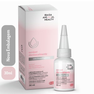 Ouvipet Dermocalmante Ibasa 30ml | Solução para Otite, Higiene e Limpeza de Ouvidos de Cães e Gatos