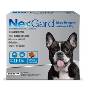 Nexgard Antipulgas para Cachorros de 4 a 10kg | Proteção Contra Pulgas e Carrapatos - 1 Tablete Mastigável