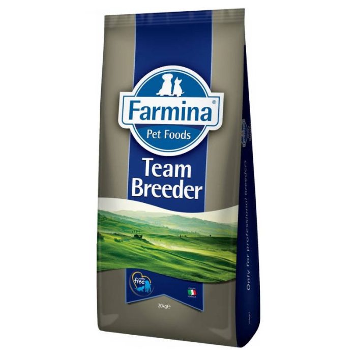 Farmina Team Breeder Power 20kg é uma ração super premium, desenvolvida para cães adultos com alta performance. Com 32% de proteína e 22% de gordura, oferece energia de sobra, suporte articular com condroitina e glicosamina, além de L-carnitina,